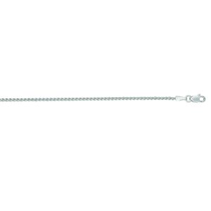 14K Gold 1.5mm Round Wheat Chain