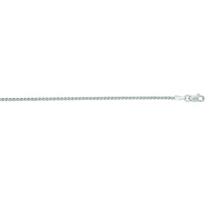 14K Gold 1.5mm Round Wheat Chain