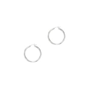 14K Gold 3x30mm Hoops