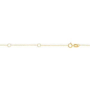10K Gold 1.3mm Extendable Piatto Chain