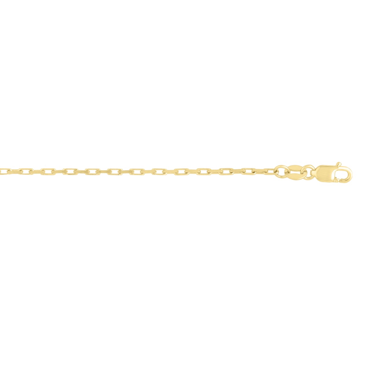 10K Gold 1.3mm French Cable Chain