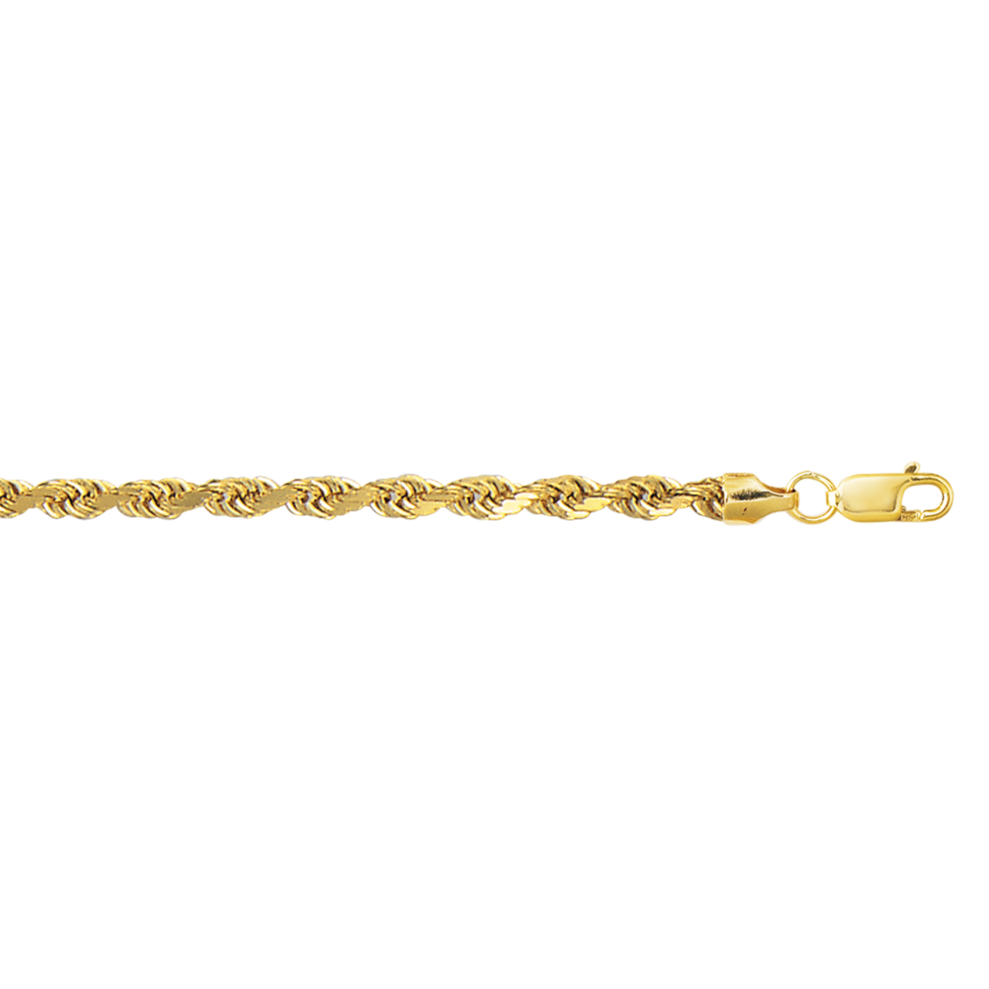 10K Gold 5mm Lite Rope Chain