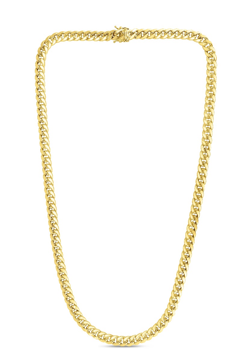 10K Gold 26" 6.1mm Semi-Solid Classic Miami Cuban