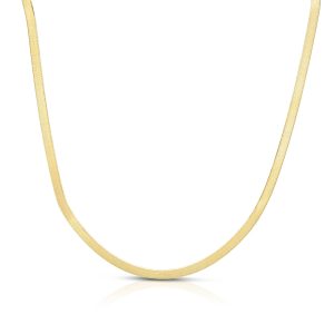 10K Gold 3.8mm Herringbone Bracelet