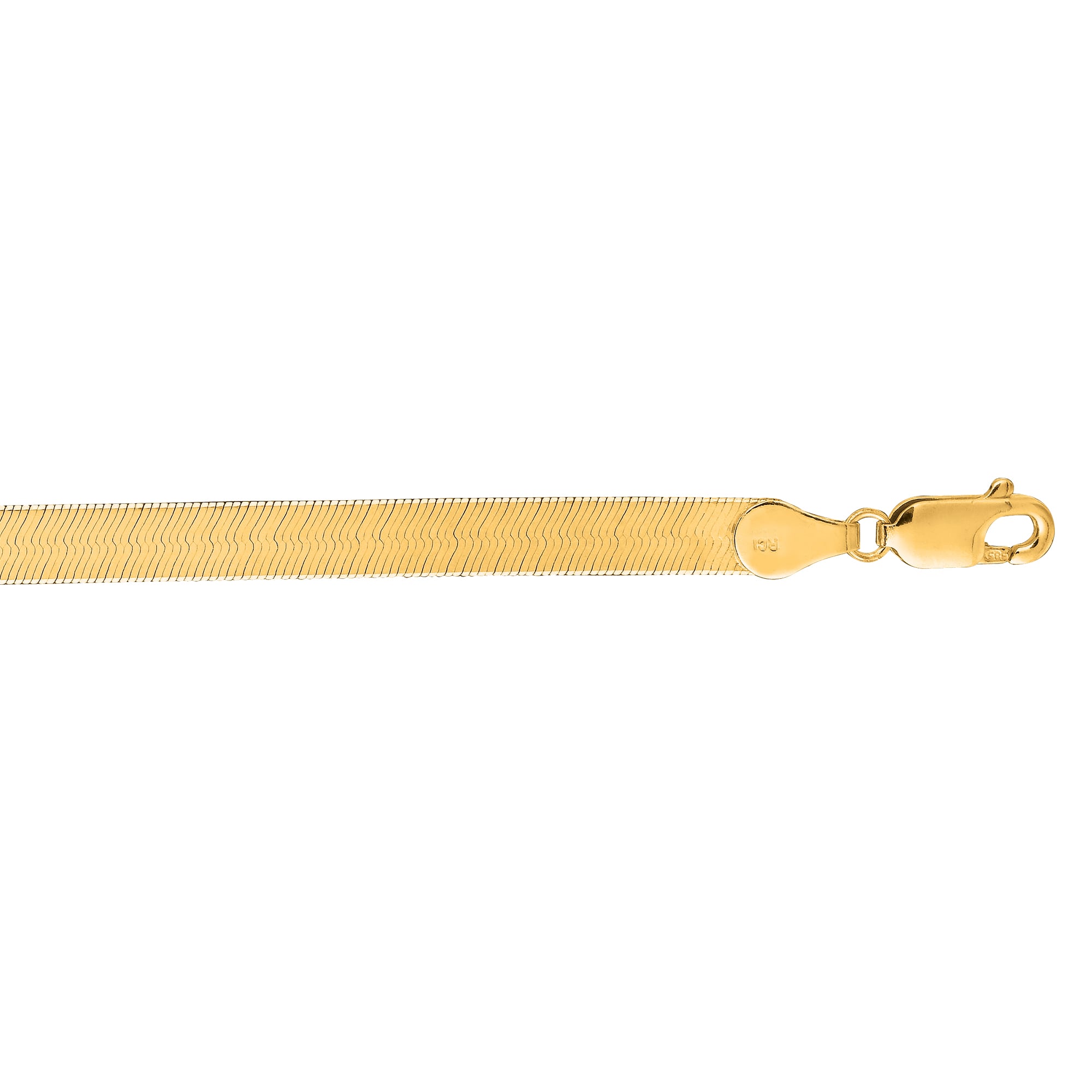 10K Gold 4.6mm Herringbone Bracelet