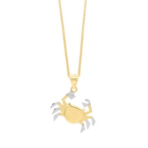 10K Crab Necklace