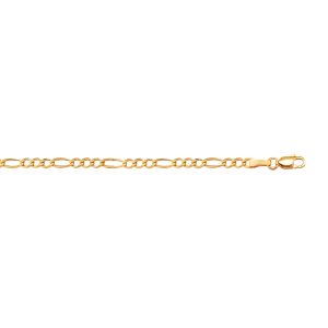 10K Gold 2.6mm Figaro Chain