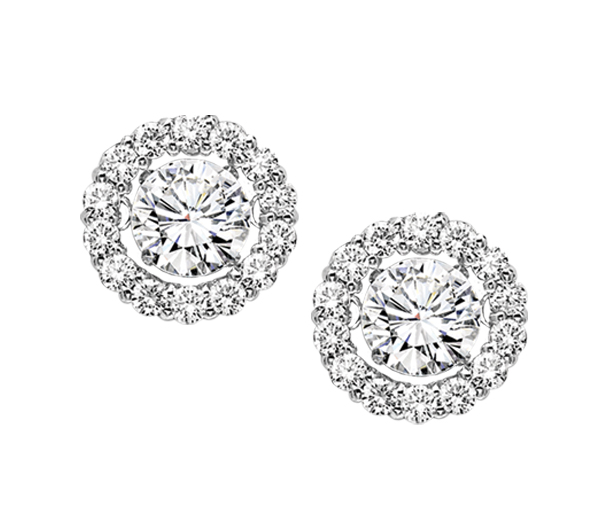 14K Diamond Rhythm of Love Earrings 1ctw