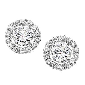 14K Diamond Rhythm of Love Earrings 1/4 ctw