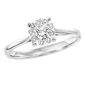 14K Diamond Ring 1/4 ctw