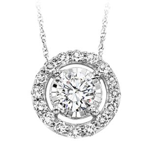 14K Diamond Pendant 1/4 ctw