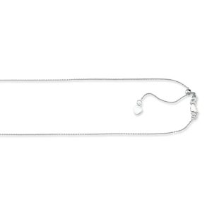10K Gold 1.1mm Adjustable Cable Chain
