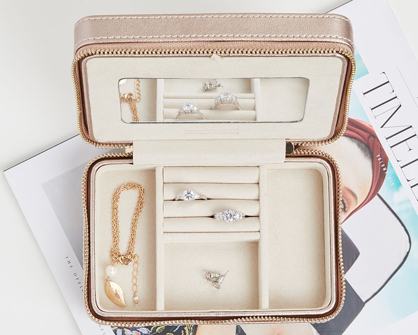 PALERMO Zip Case - Rose Gold
