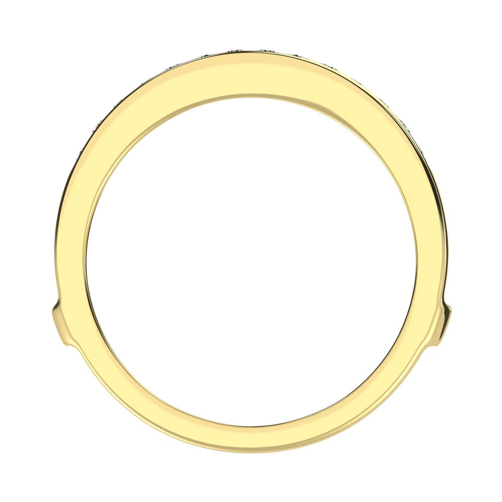 Diamond 1/3 Ct.Tw. Guard Ring in 10K Yellow Gold