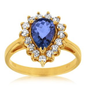 TANZANITE & DIAMOND RING