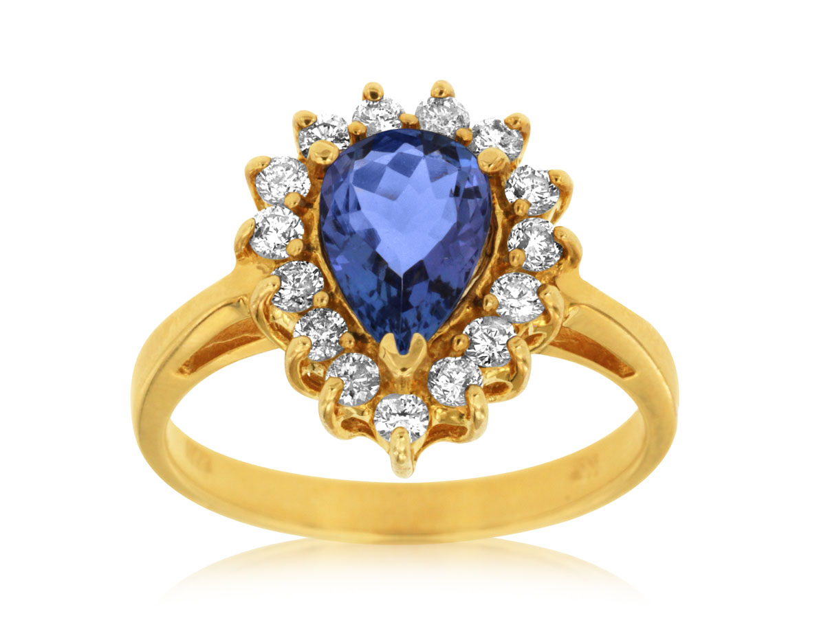 TANZANITE & DIAMOND RING