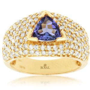 TANZANITE & DIAMOND RING