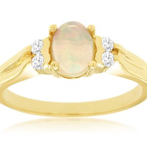 OPAL & DIAMOND RING