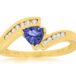 TANZANITE & DIAMOND RING