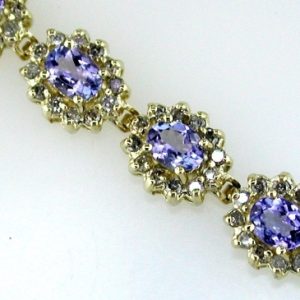 TANZANITE & DIAMOND BRACELET
