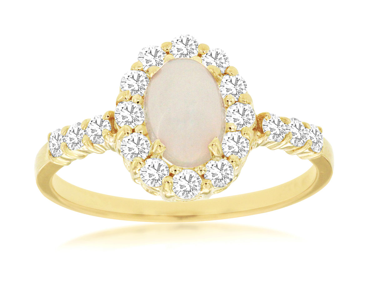 OPAL & DIAMOND RING