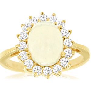 OPAL & DIAMOND RING