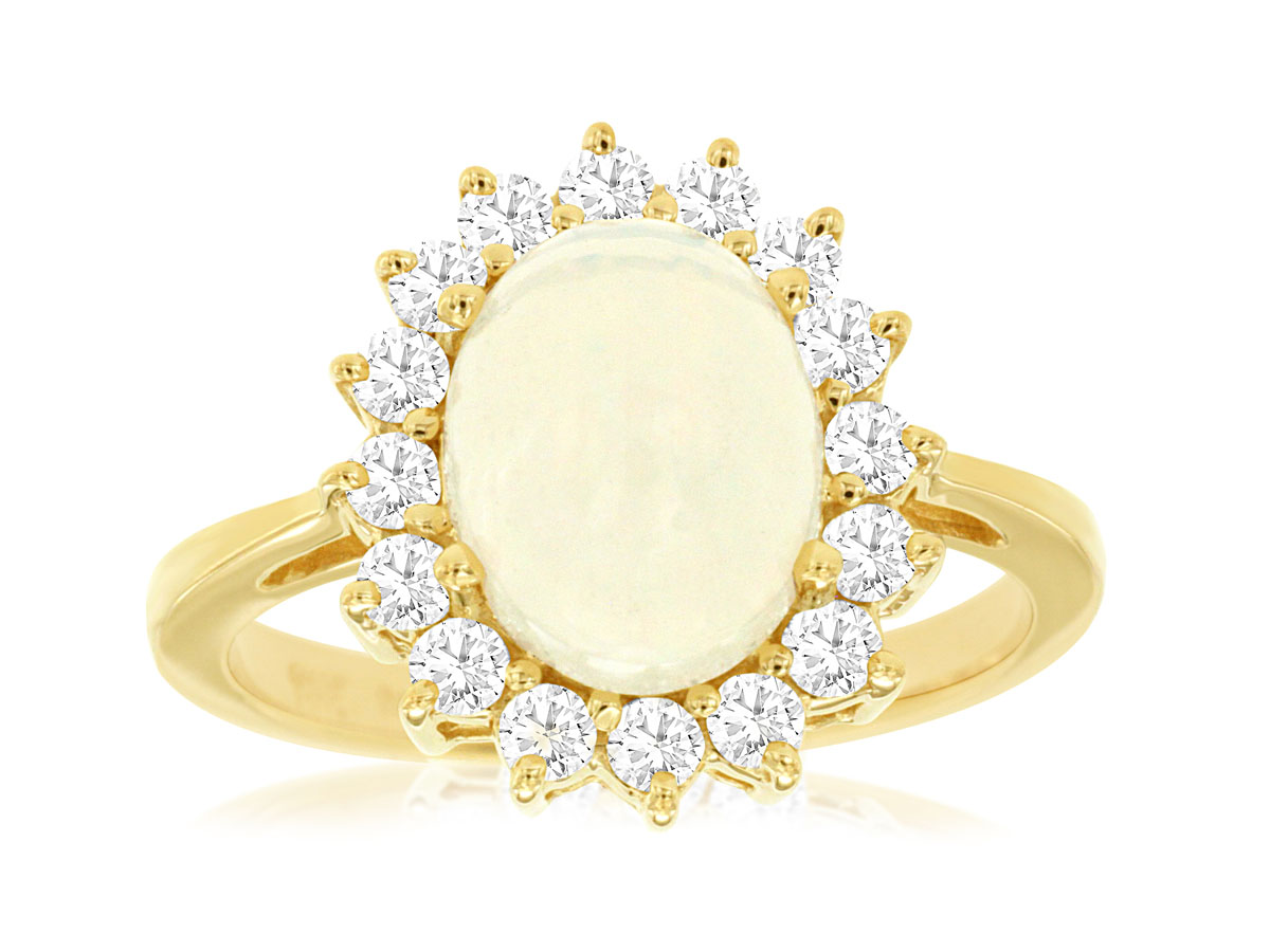 OPAL & DIAMOND RING