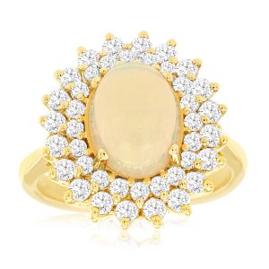 OPAL & DIAMOND RING