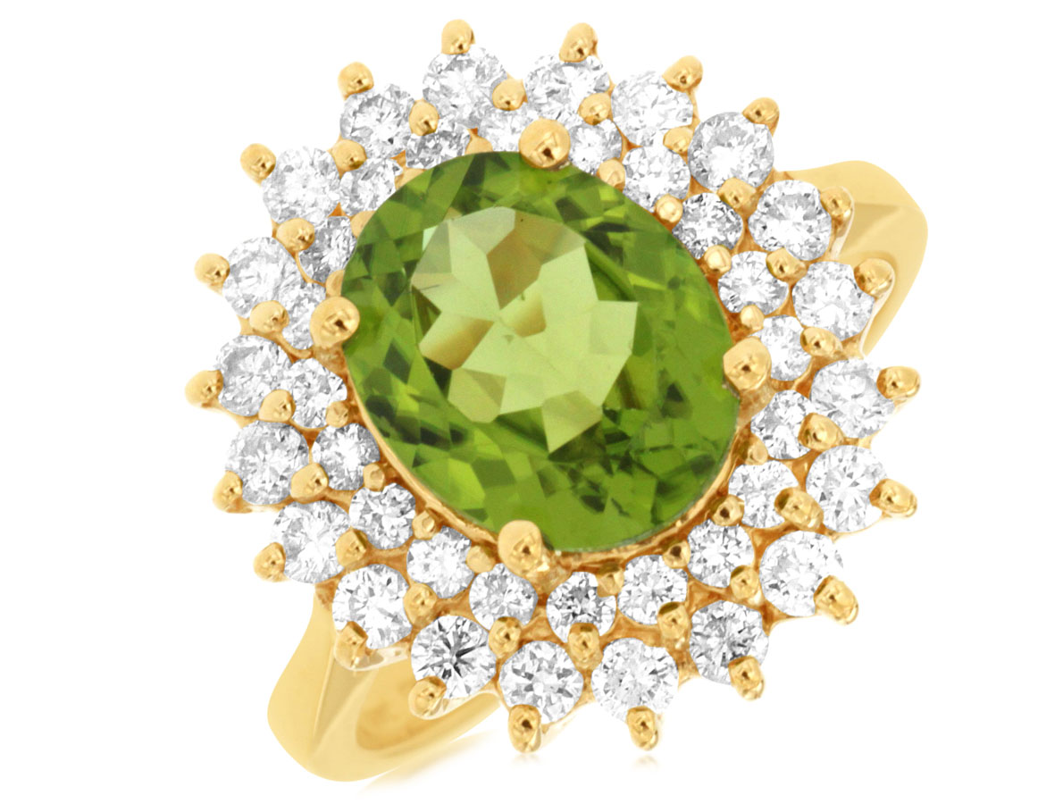 PERIDOT & DIAMOND RING