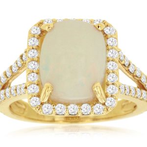 OPAL & DIAMOND RING