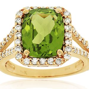PERIDOT & DIAMOND RING
