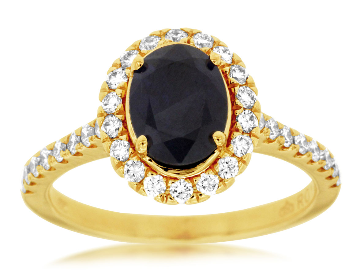 SAPPHIRE & DIAMOND RING