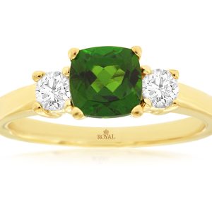 RUSSALITE & DIAMOND RING