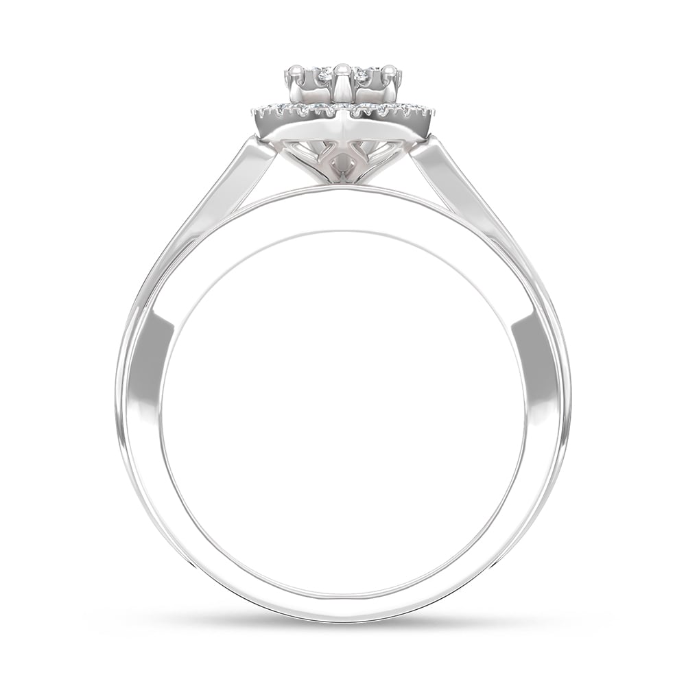 10K White Gold 1 Ct.Tw. Diamond Engagement Ring