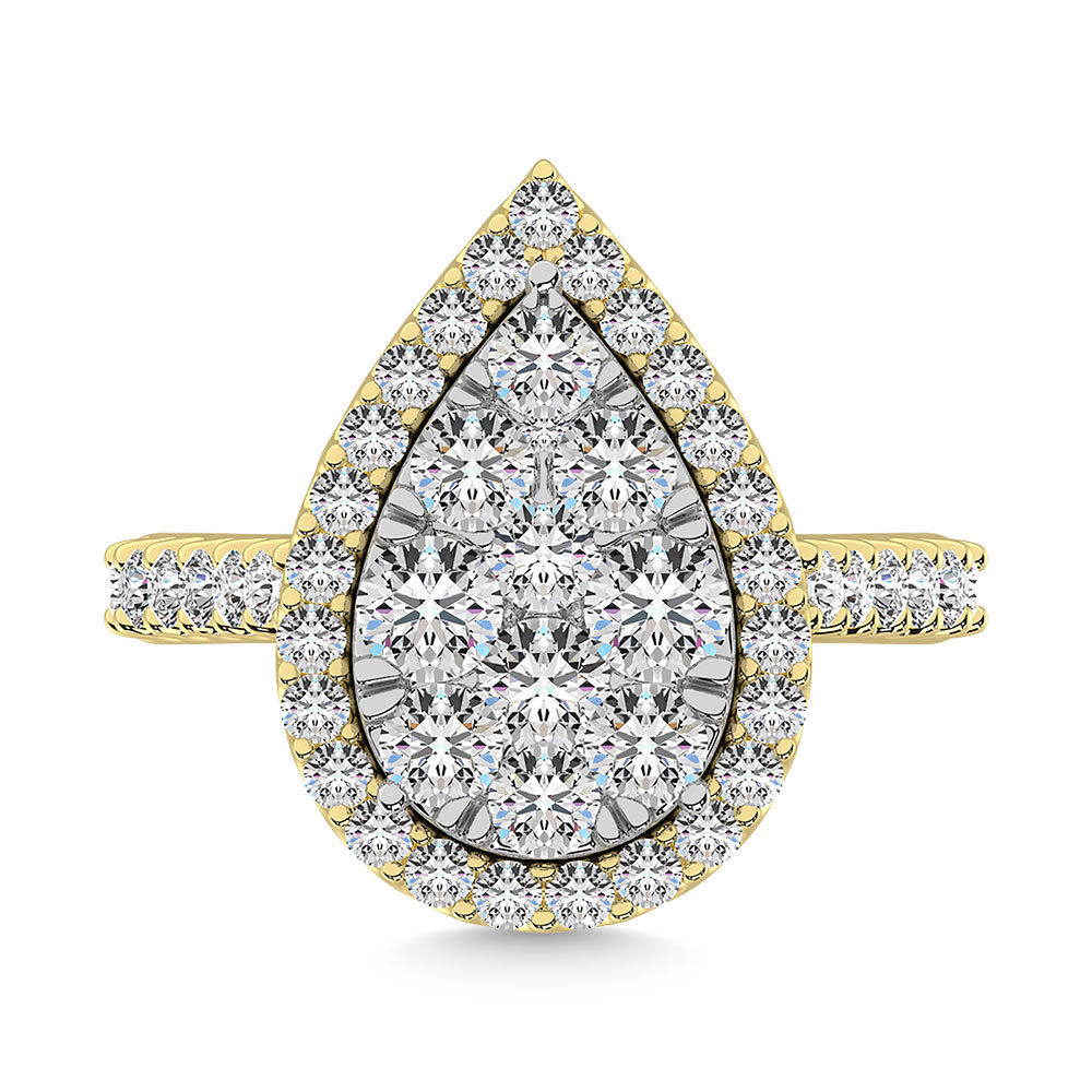 14K Yellow Gold 1 Ct.tw Diamond Fashion Ring