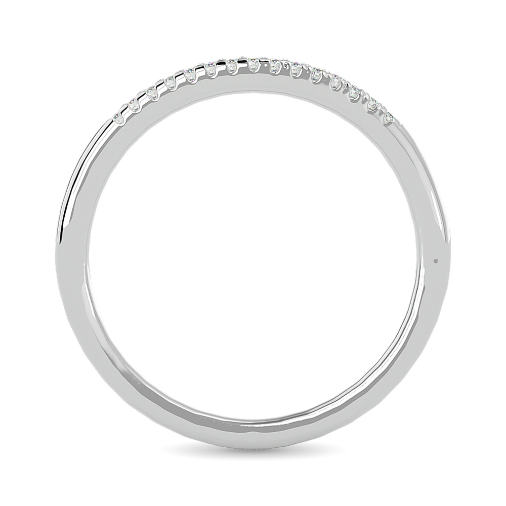 Diamond 1/20 Ct.tw Round-cut Wedding Band in 10K White Gold