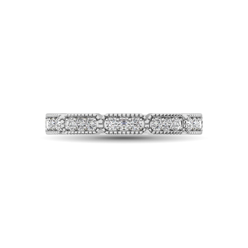 14K White Gold 1/5 Ct.tw Diamond Band