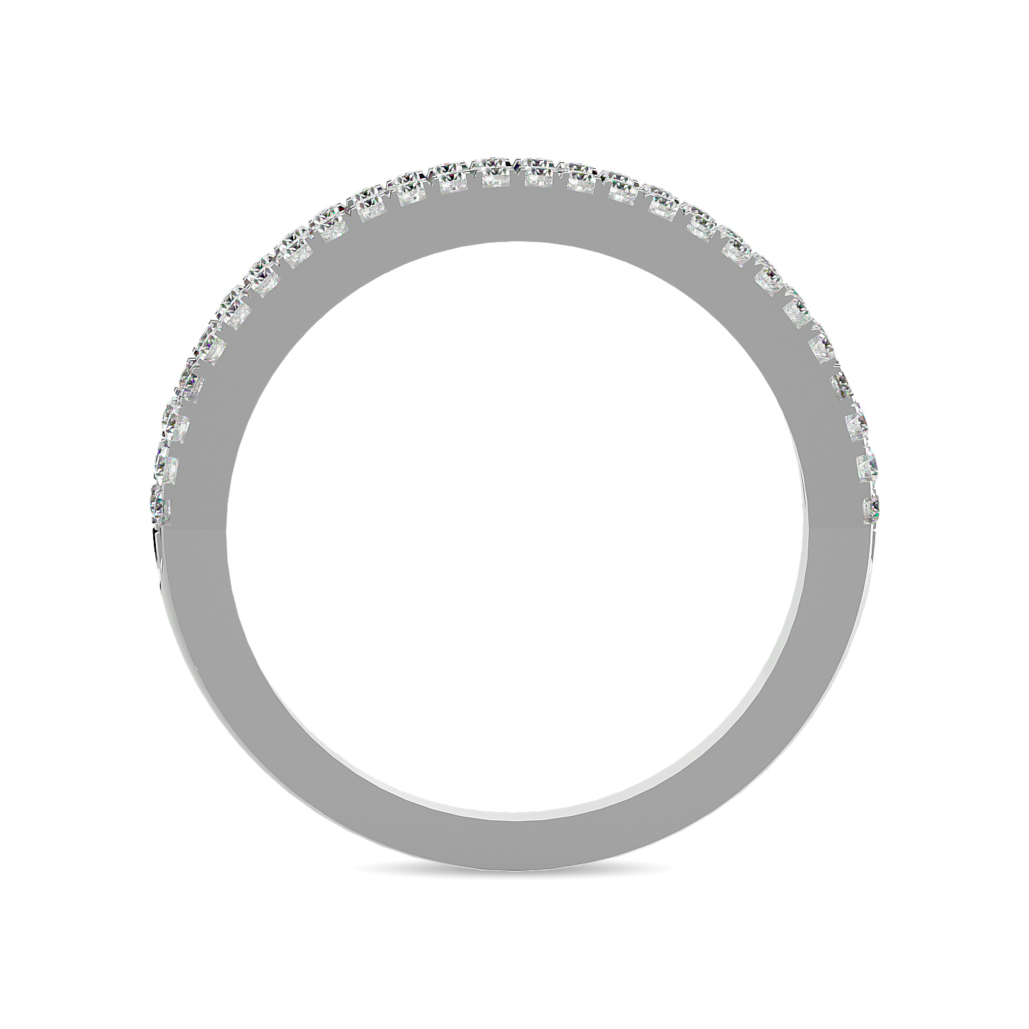 Diamond 1 Ct.tw Machine Band in 14K White Gold
