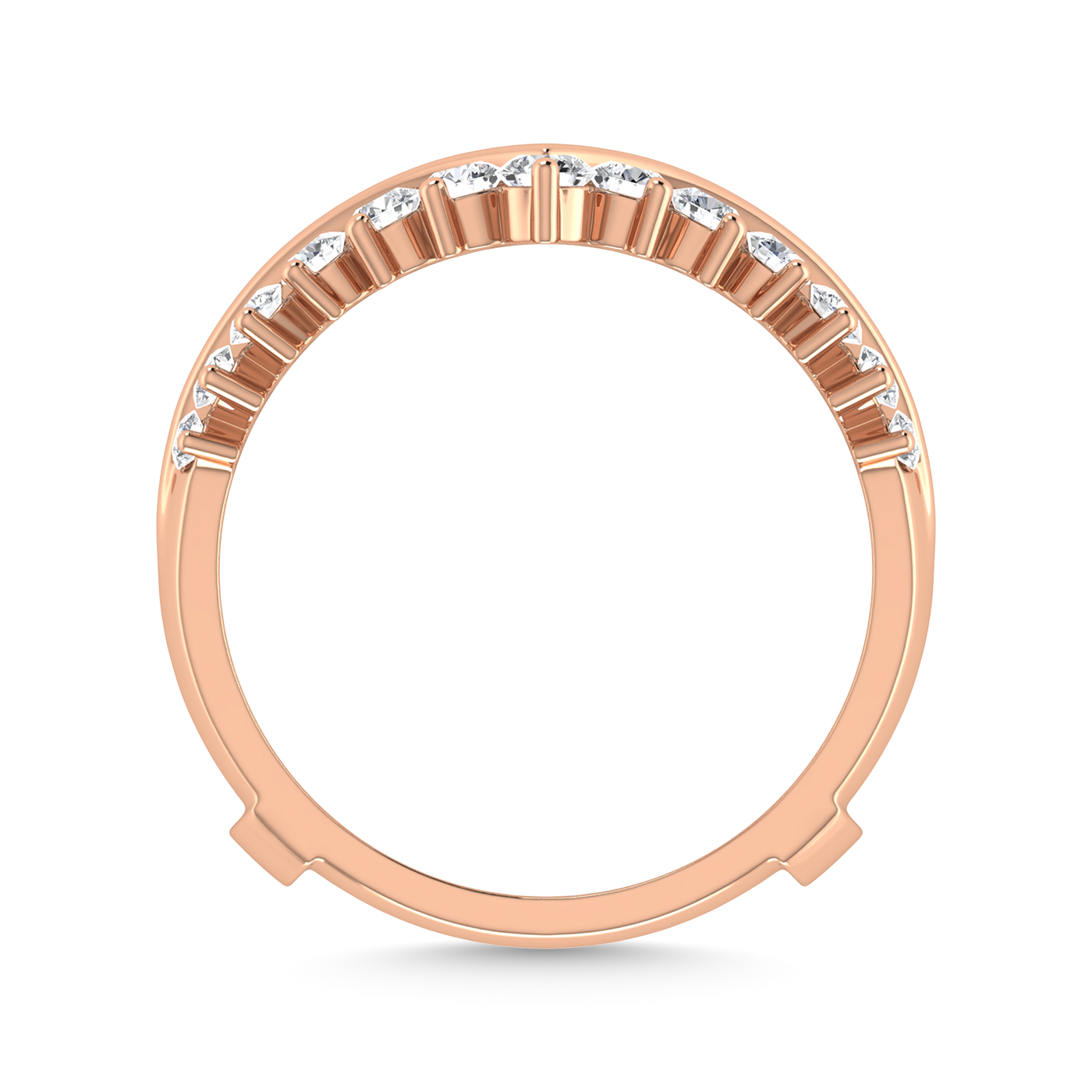 Diamond 1/2 Ct.Tw. Guard Ring in 14K Rose Gold