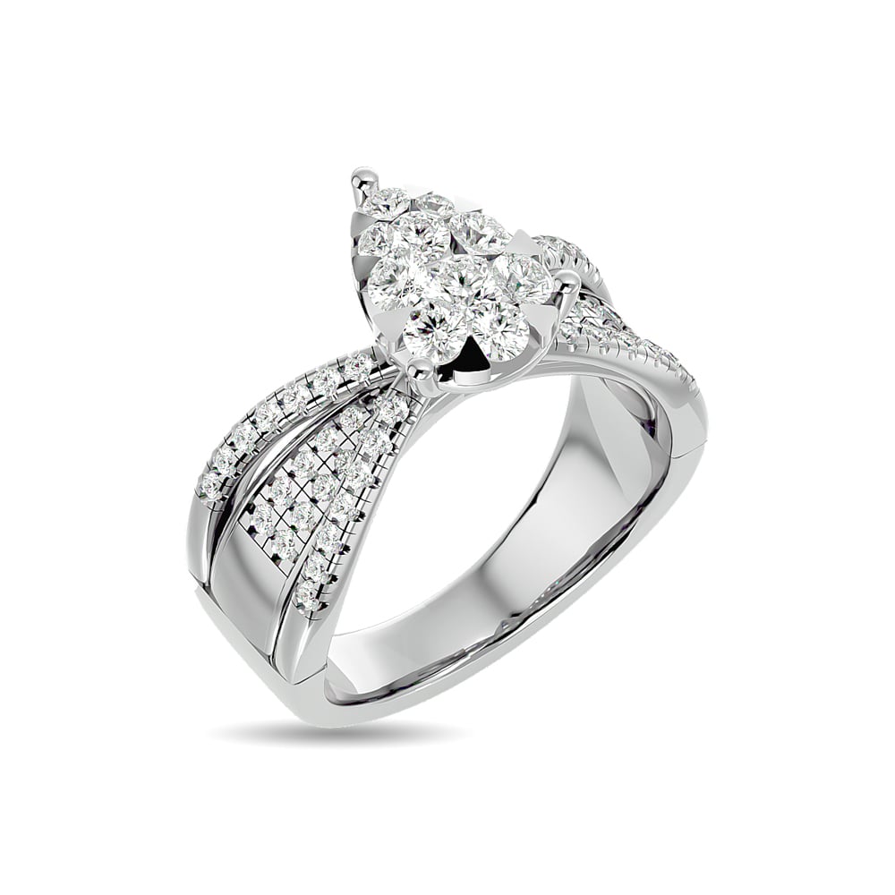 Diamond 1 Ct.tw Engagement Ring in 14K White Gold
