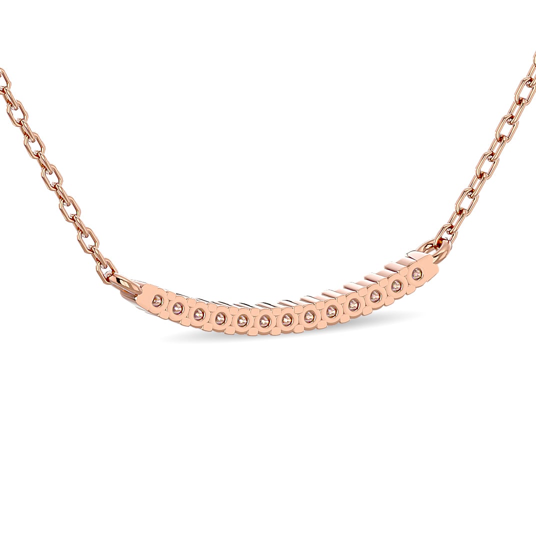 Diamond 1/6 Ct.tw Fashion Necklace in 10K Rose Gold