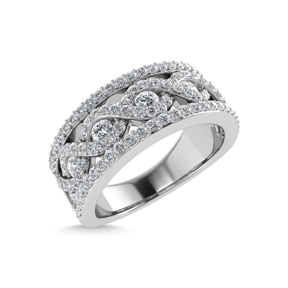 Diamond 3/4 Ct.tw Fashion Band in 14K White Gold