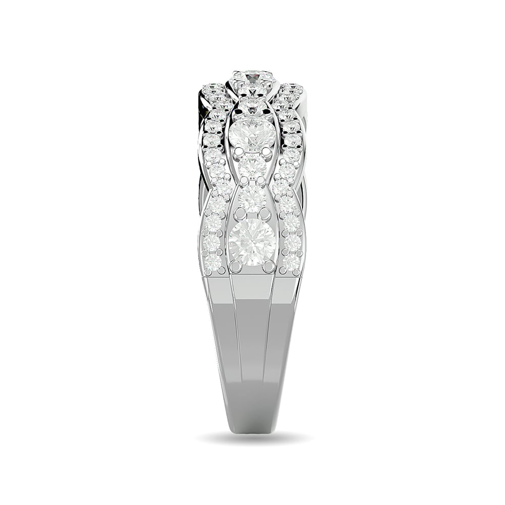 Diamond 7/8 Ct.tw Fashion Band in 14K White Gold