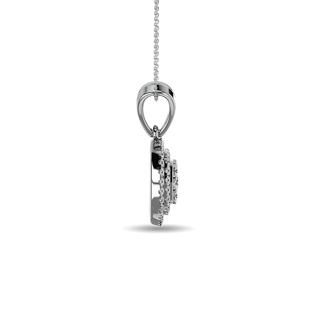 Diamond 1/2 Ct.tw Fashion Pendant in 14K White Gold