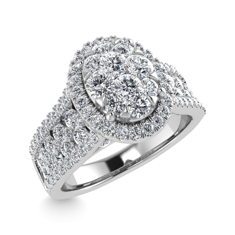 Diamond 1 1/3 Ct.Tw. Engagement Ring in 14K White Gold