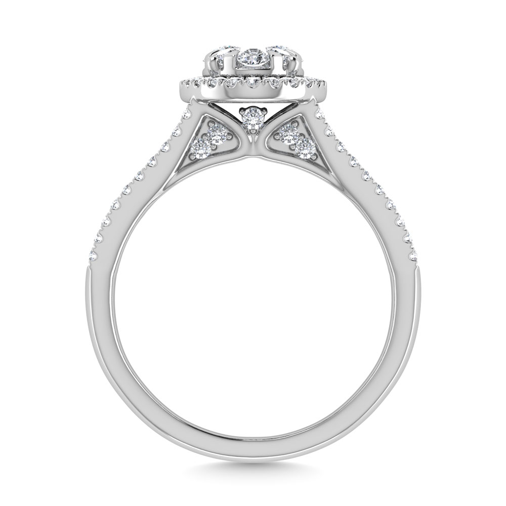 Diamond 1 1/3 Ct.Tw. Engagement Ring in 14K White Gold