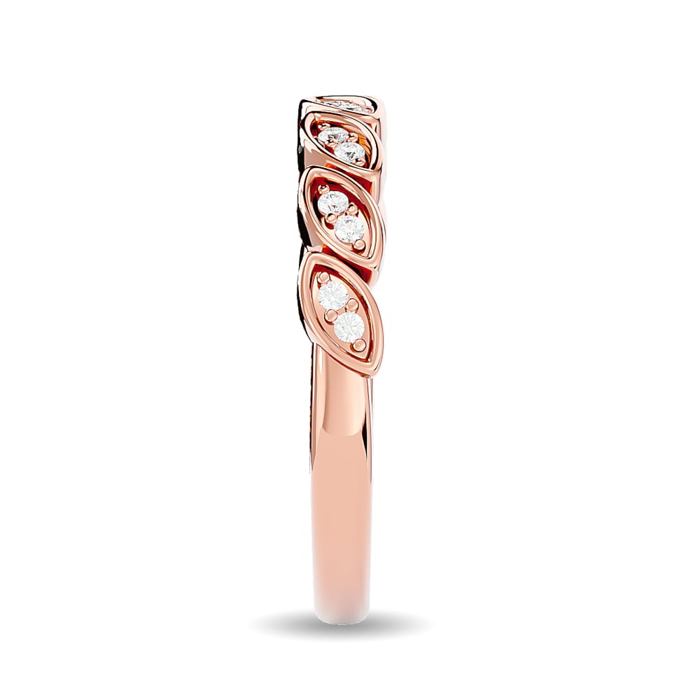 Diamond 1/10 Ct.tw Stackable Ring in 14K Rose Gold