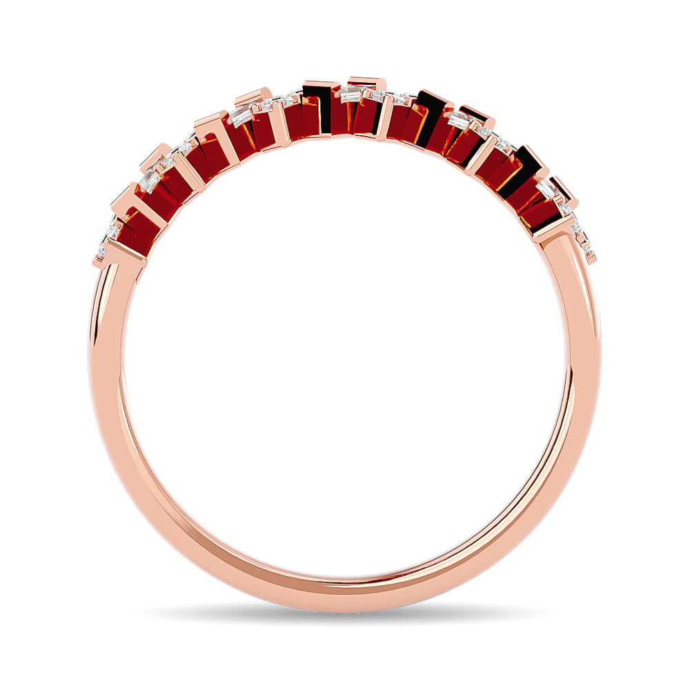 Diamond 1/5 Ct.tw Stackable Ring in 14K Rose Gold