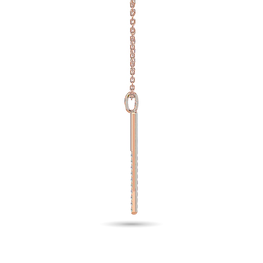 Diamond 1/10 Ct.tw Fashion Pendant in 10K Rose Gold