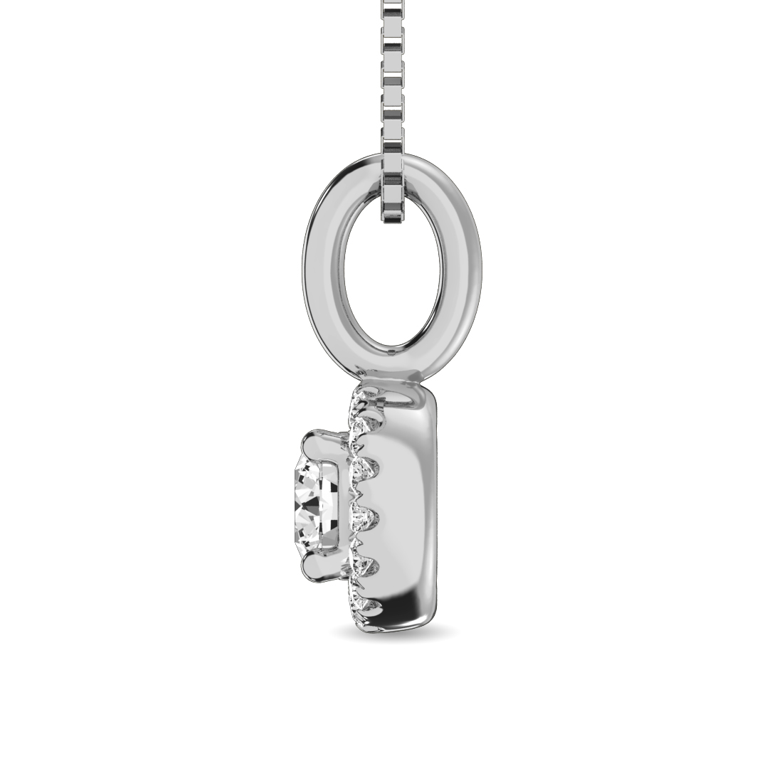 Diamond 1/5 Ct.tw Round Cut Fashion Pendant in 10K White Gold